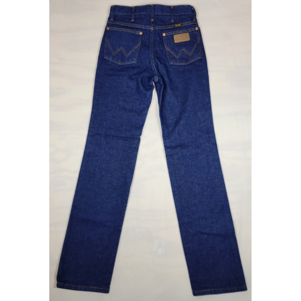 Wrangler 936PWD Cowboy Cut Slim Fit Jeans Dark Indigo Blue Mens 28x34 High Rise - Picture 5 of 10